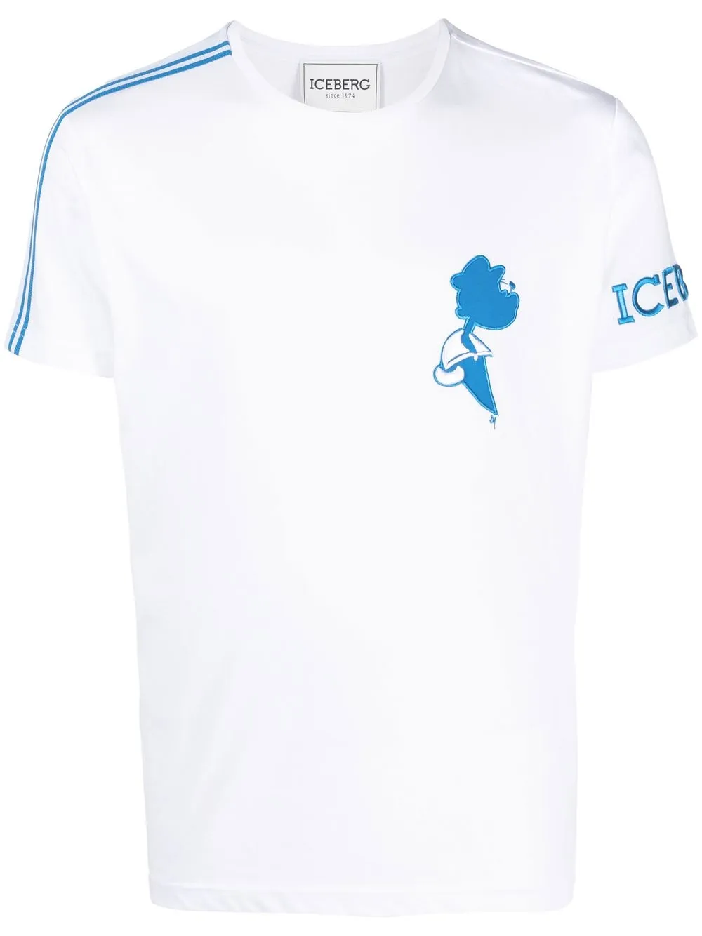 

Iceberg playera con dibujo bordado - Blanco