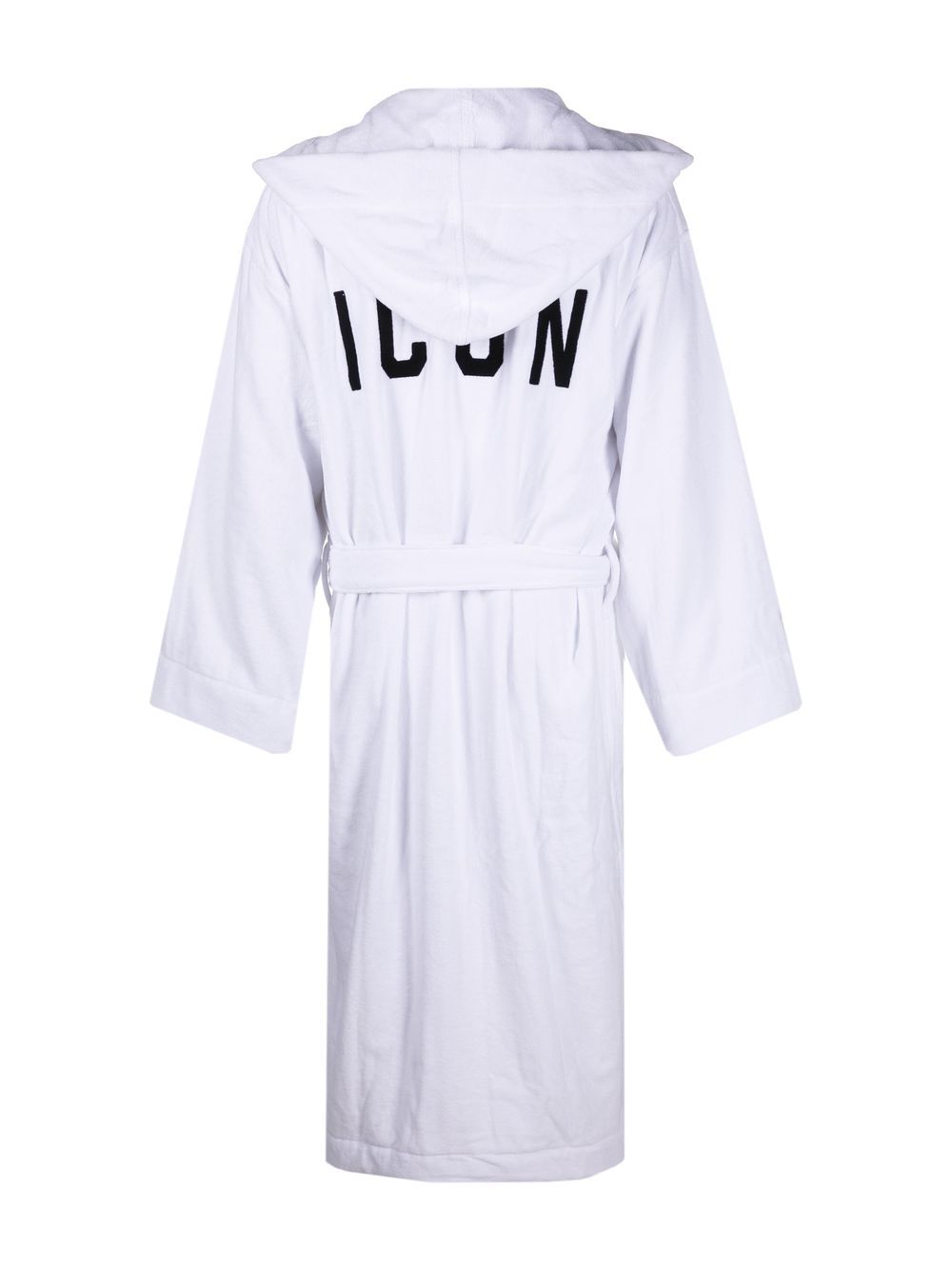 Image 2 of Dsquared2 logo embroidered bath robe