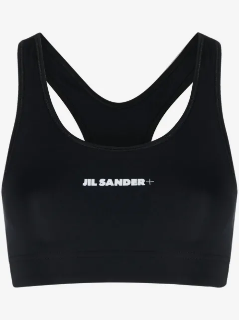 Jil Sander 로고 프린트 스포츠 브라