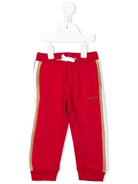 BOSS Kidswear pants con detalle de rayas