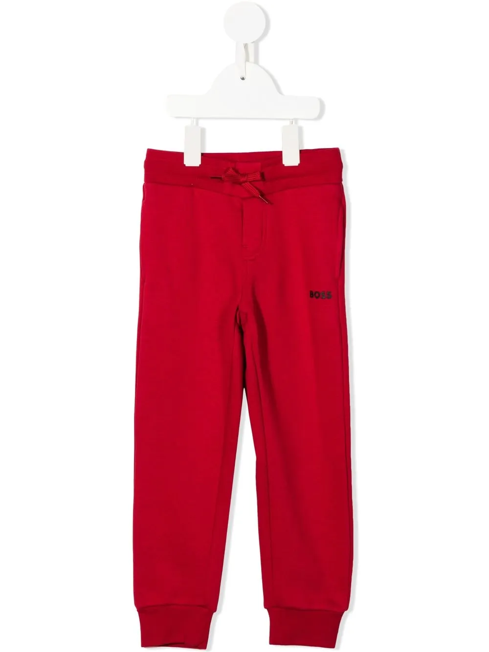 

BOSS Kidswear pants con logo estampado - Rojo