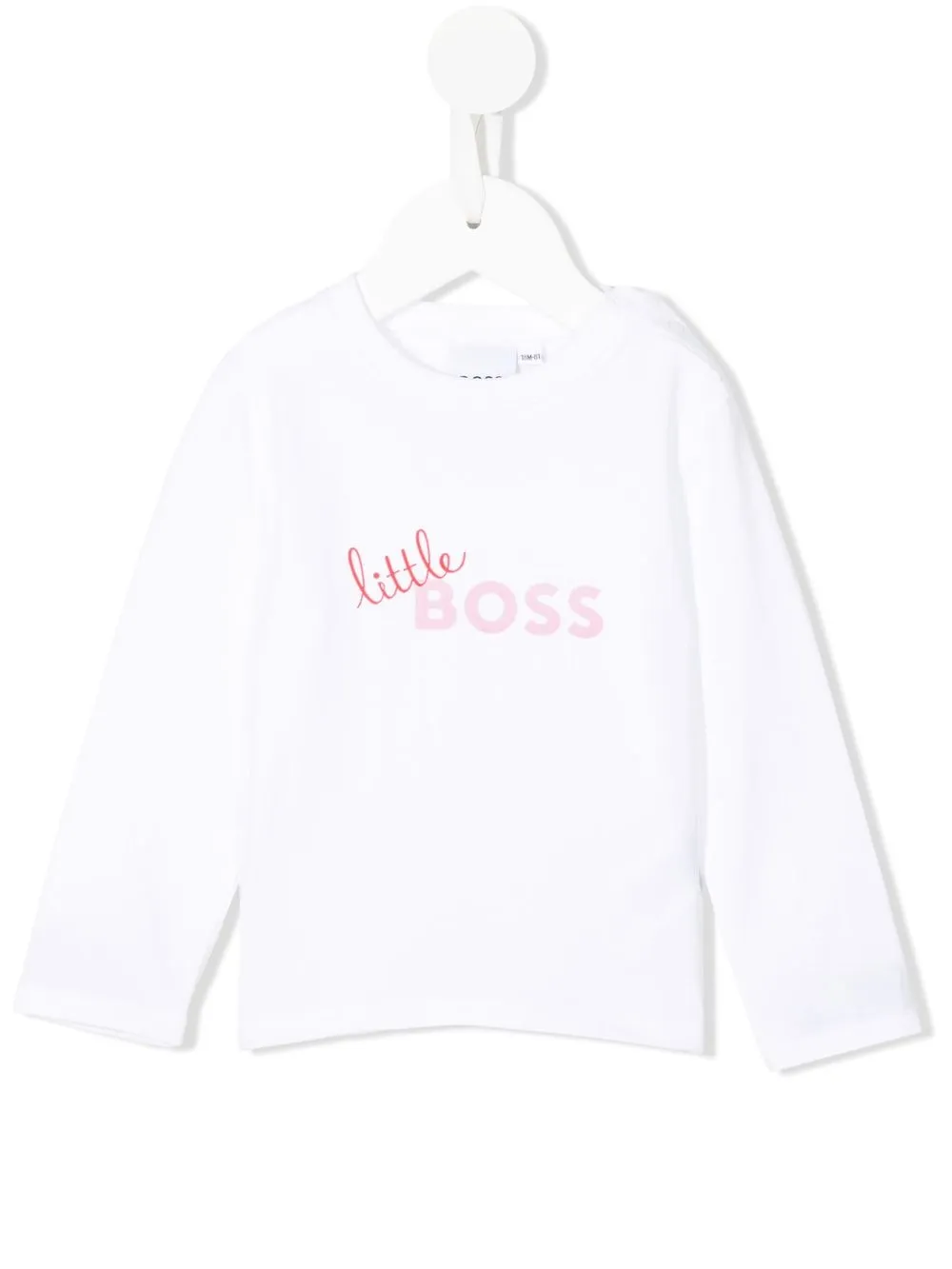 

BOSS Kidswear playera Little Boss de manga larga - Blanco