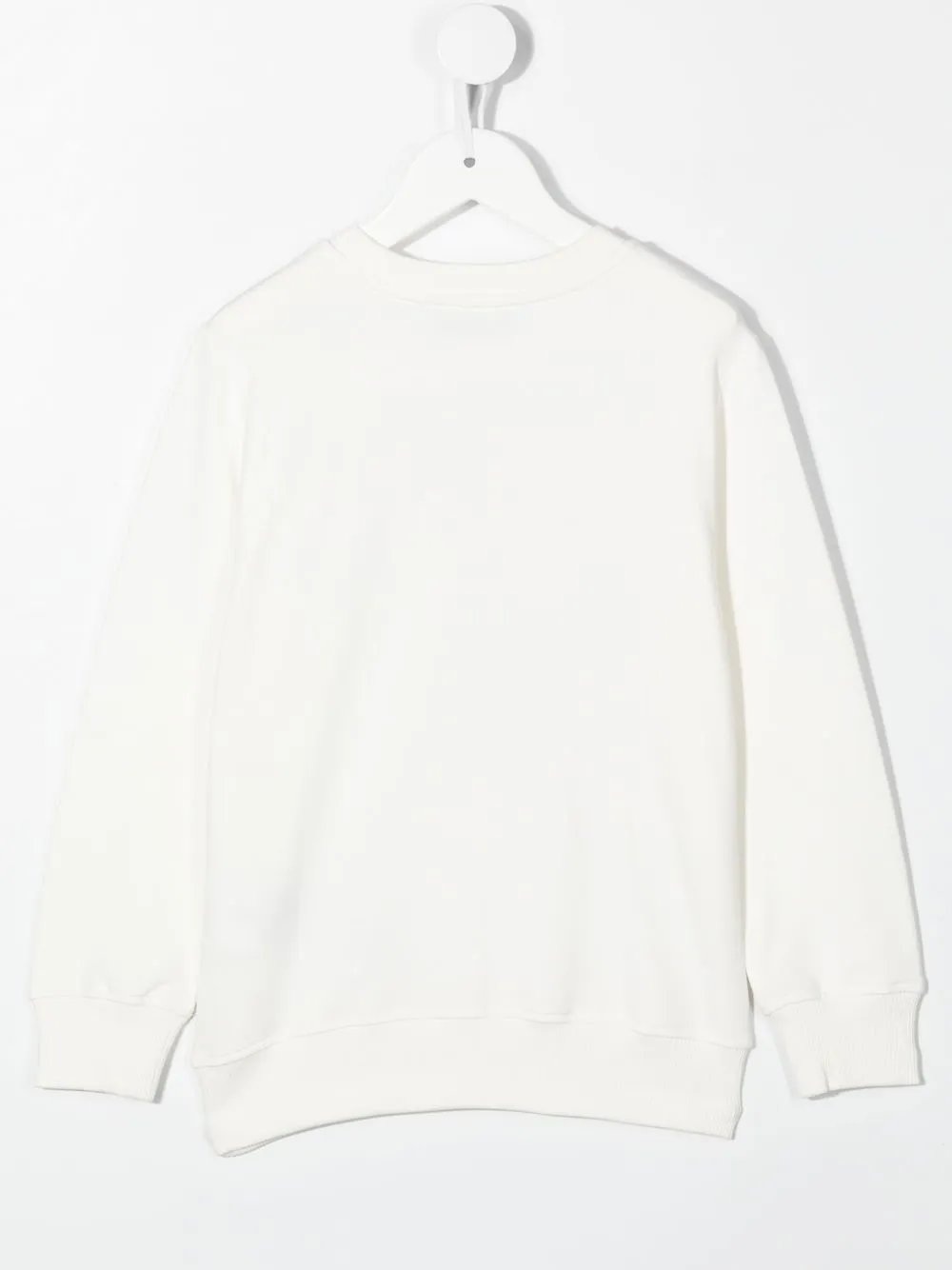 Moschino Kids Sweater met logoprint - Wit