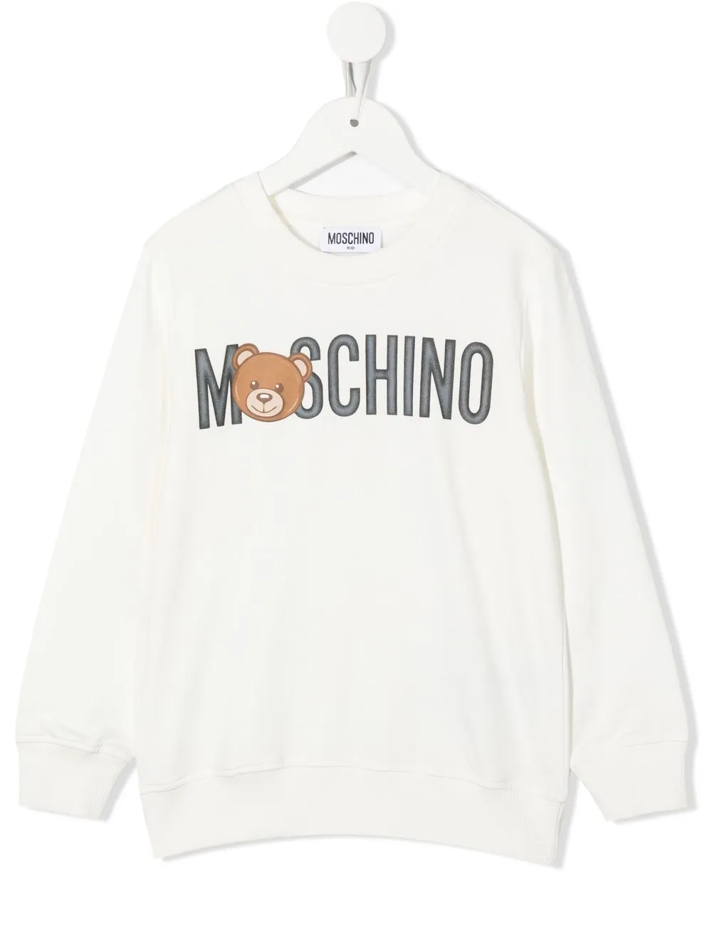 

Moschino Kids sudadera con logo estampado - Blanco