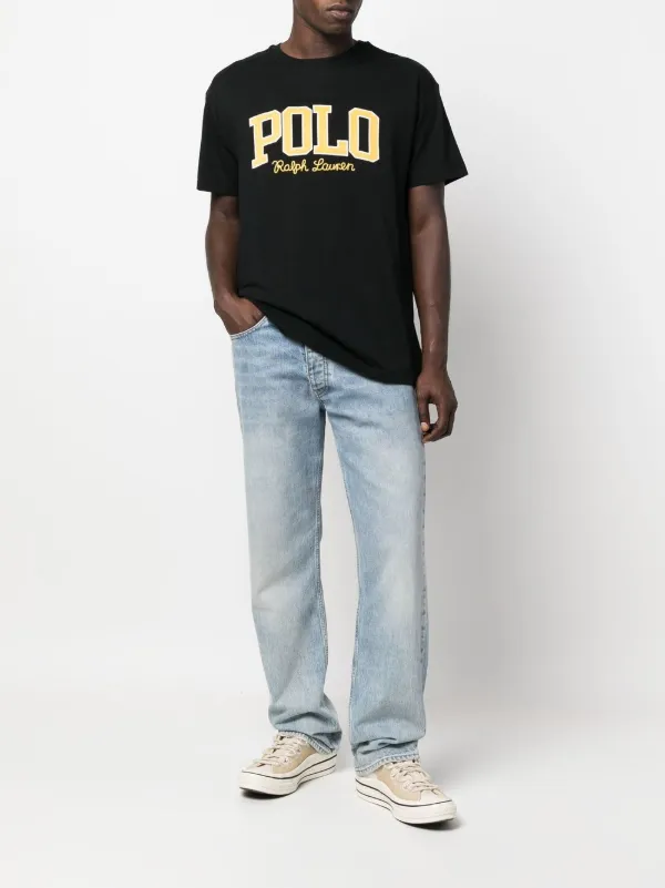 Giallo Polo con stampa Farfetch Abbigliamento Top e t-shirt T-shirt Polo 