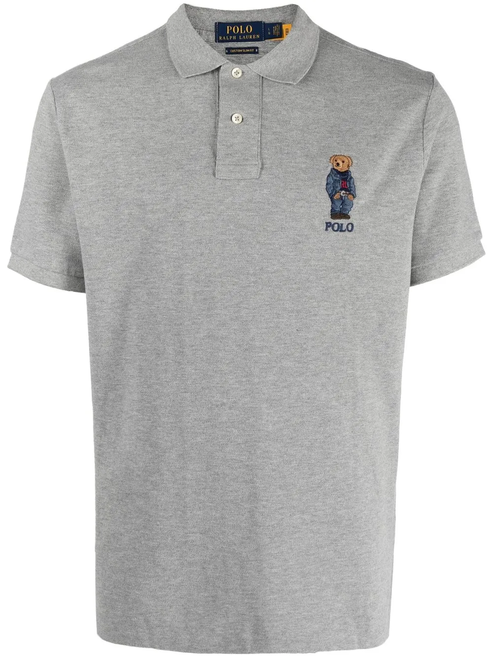 

Polo Ralph Lauren playera tipo polo con logo bordado - Gris