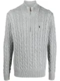 Polo Ralph Lauren cable-knit half-zip jumper - Grey