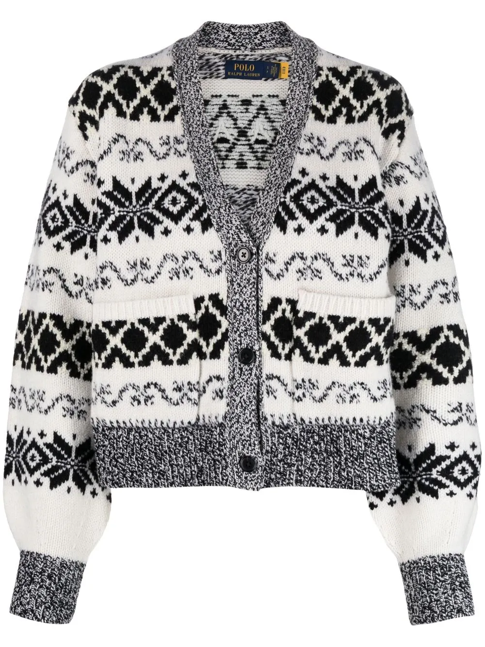 

Polo Ralph Lauren intarsia-knit cardigan - Black