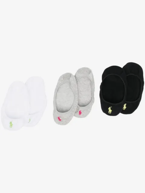Polo Ralph Lauren ultra-low cut three pack socks