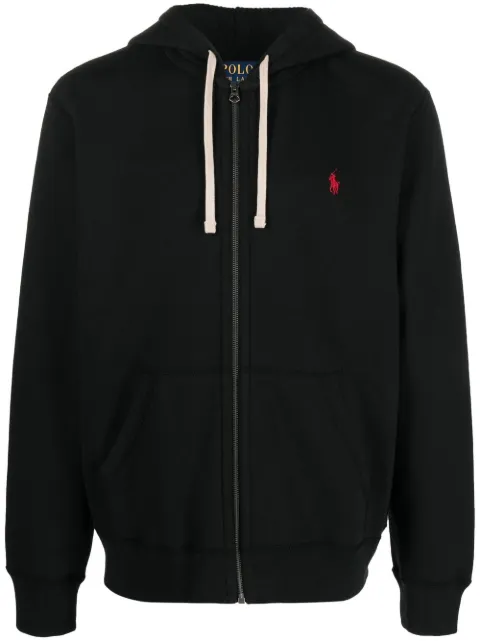 Polo Ralph Lauren embroidered-logo zip-up hoodie 