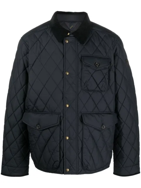 Polo Ralph Lauren diamond-quilt button-fastening jacket