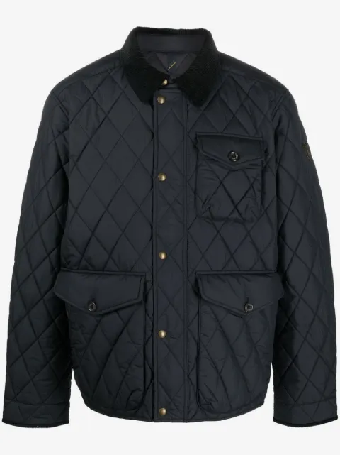 Polo Ralph Lauren diamond-quilt button-fastening jacket