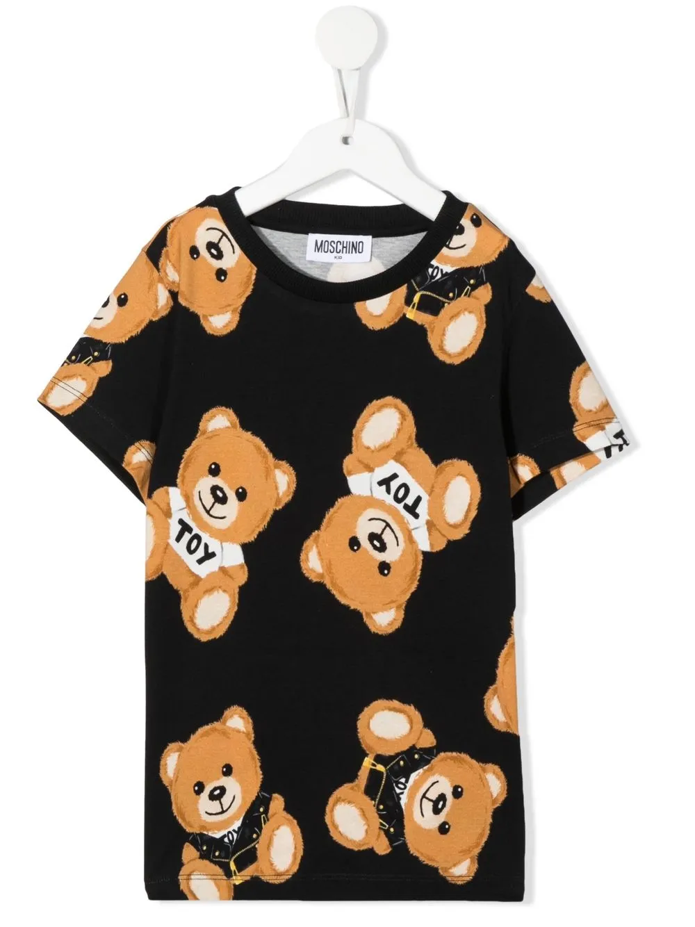 

Moschino Kids playera con estampado Teddy Bear - Negro