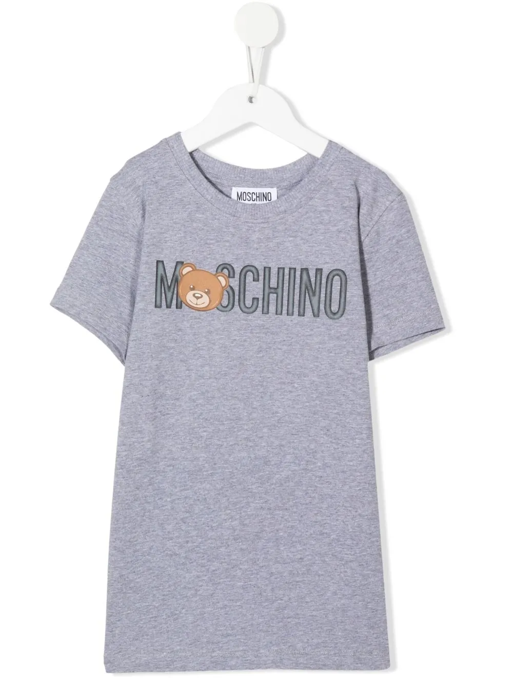 

Moschino Kids playera con motivo Teddy Bear - Gris