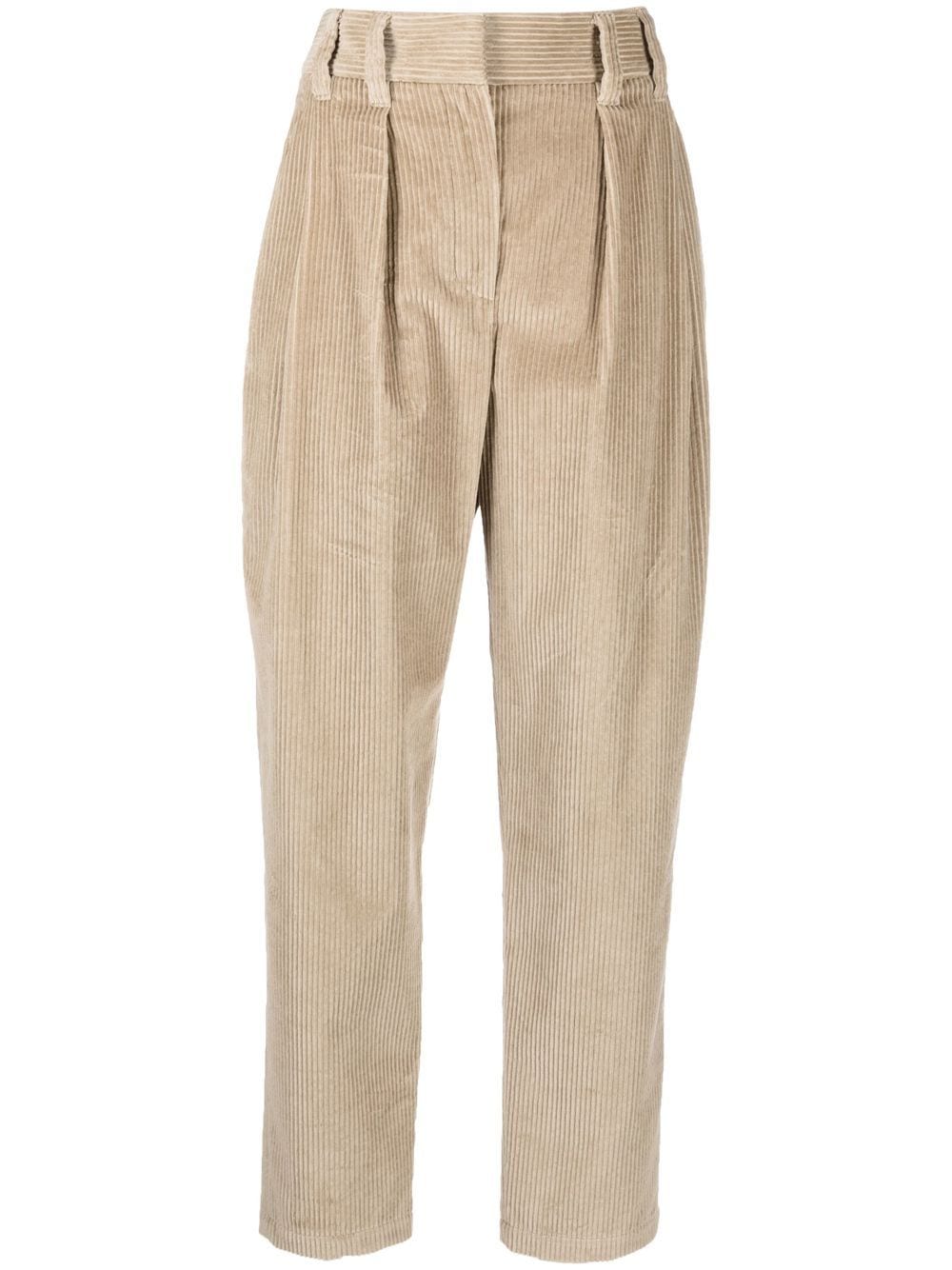 Image 1 of Brunello Cucinelli corduroy tapered trousers