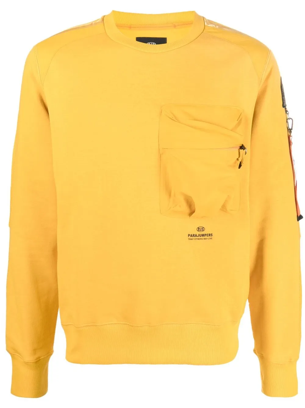 

Parajumpers pocket-detail crew neck sweatshirt - Yellow