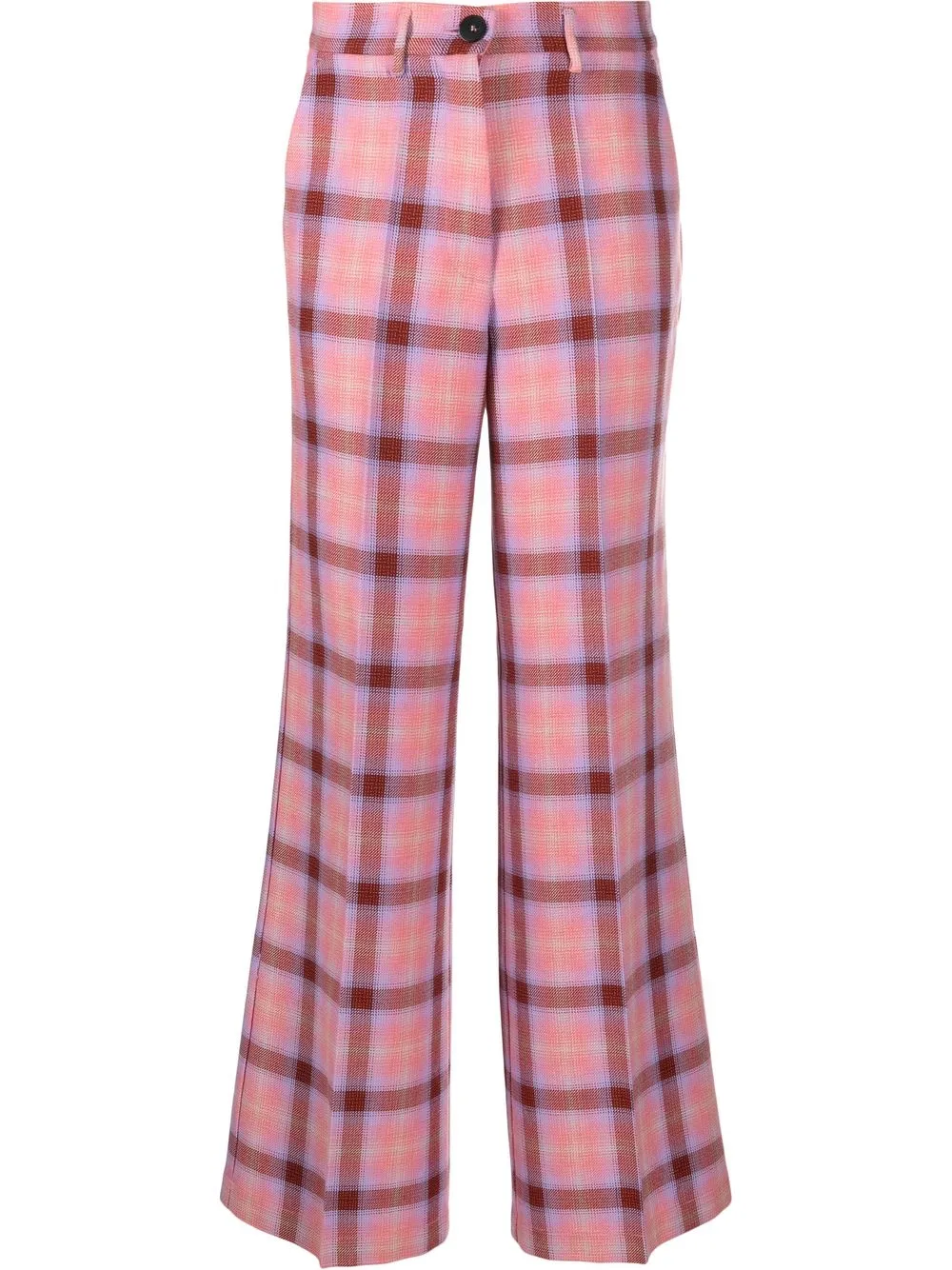 

Forte Forte pantalones con cuadros estampados - Rosado