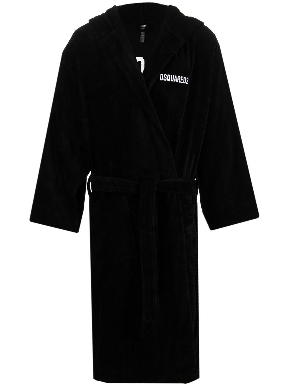 Image 1 of Dsquared2 logo embroidered bath robe