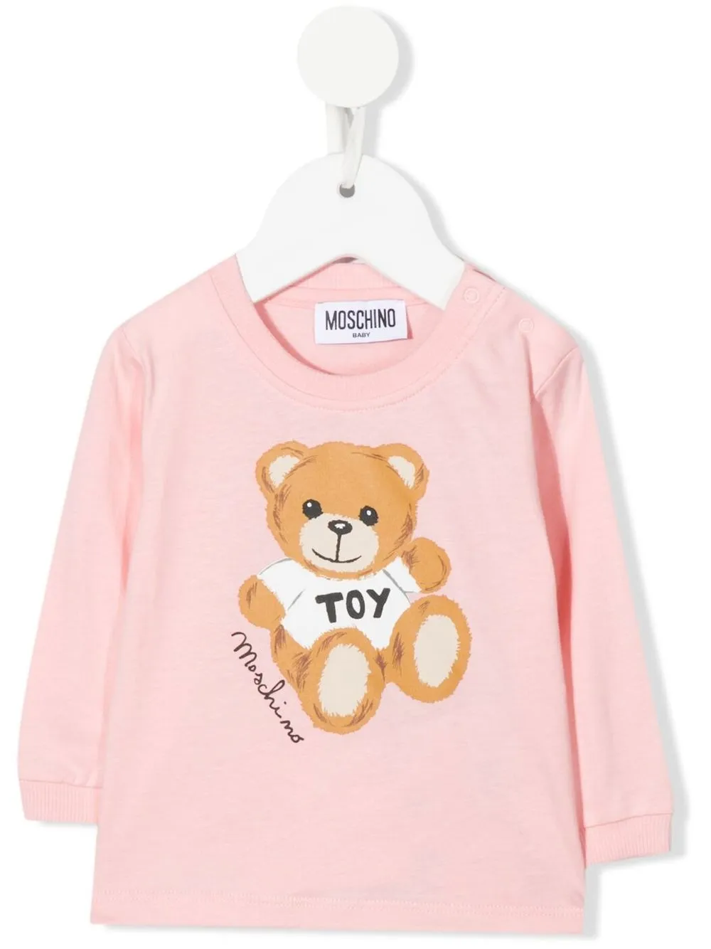 

Moschino Kids Teddy Bear print top - Pink