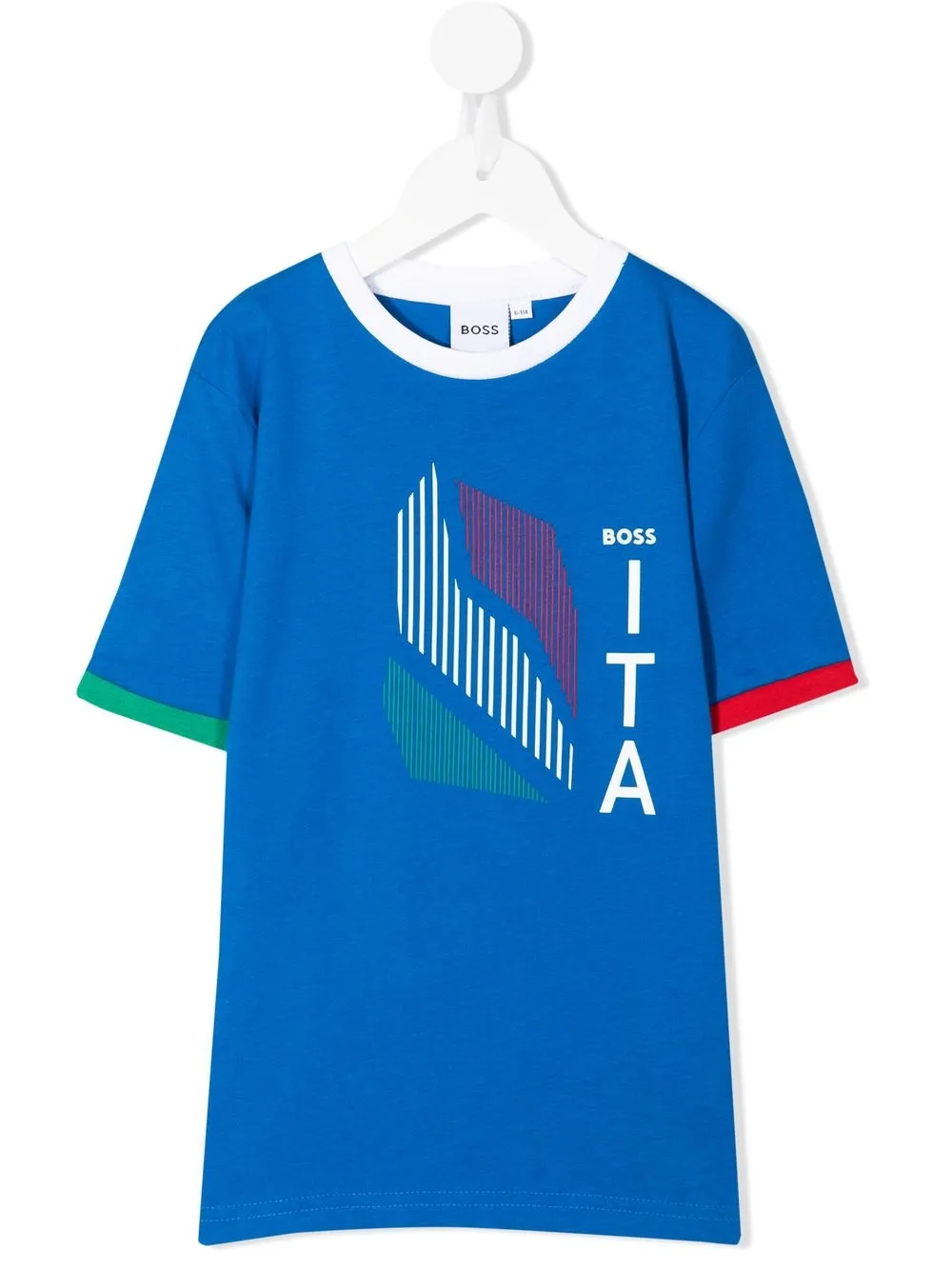 

BOSS Kidswear playera con logo estampado - Azul