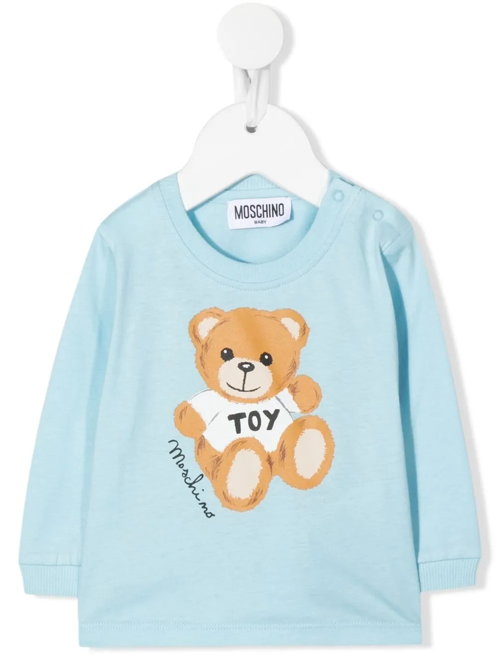 

Moschino Kids top con estampado Teddy Bear - Azul