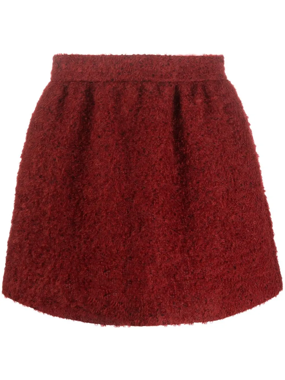 

RED Valentino falda acampanada con cintura alta - Rojo