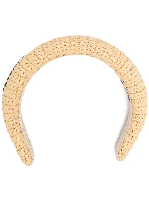 Prada logo-embroidered headband