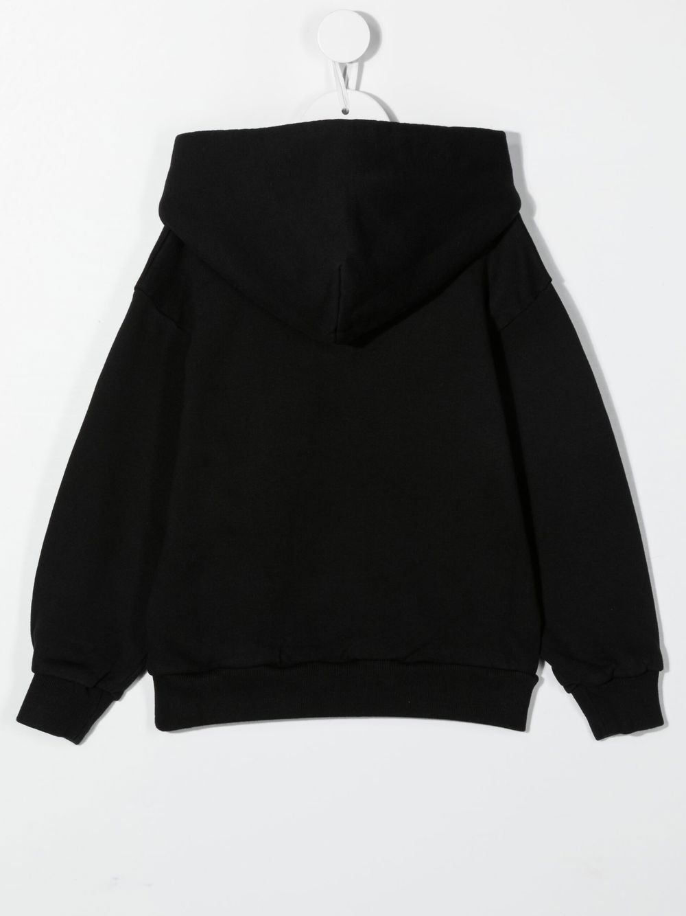 Shop Balenciaga Logo Pullover Hoodie In Black