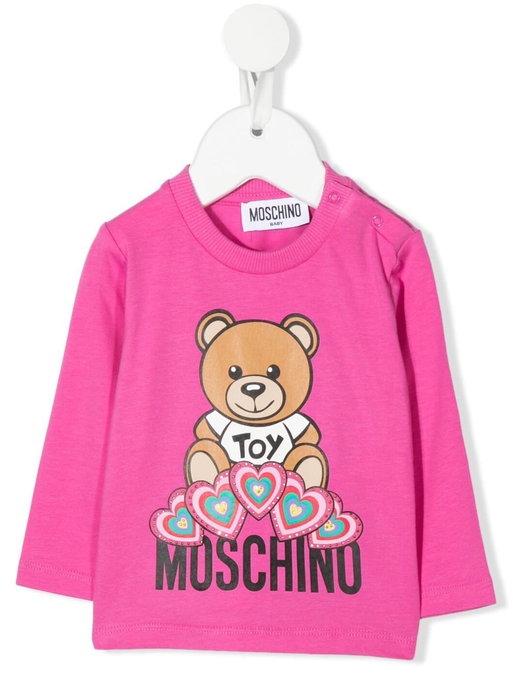 Moschino Kids モスキーノ・キッズ ロゴ ロングTシャツ - Farfetch