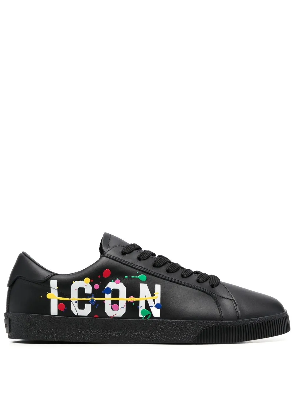 

Dsquared2 tenis Icon con salpicadura de pintura - Negro