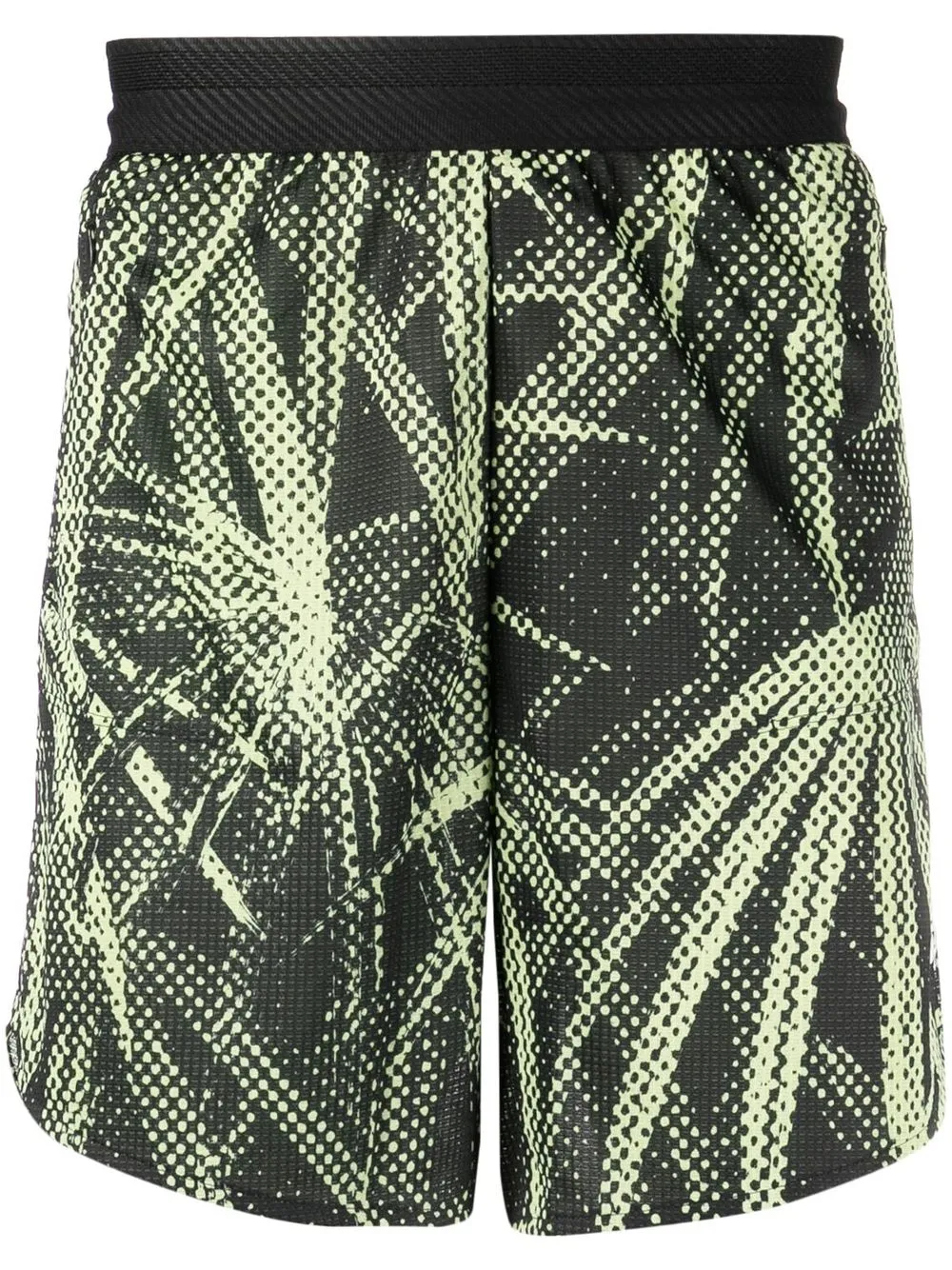 

adidas graphic-print track shorts - Black