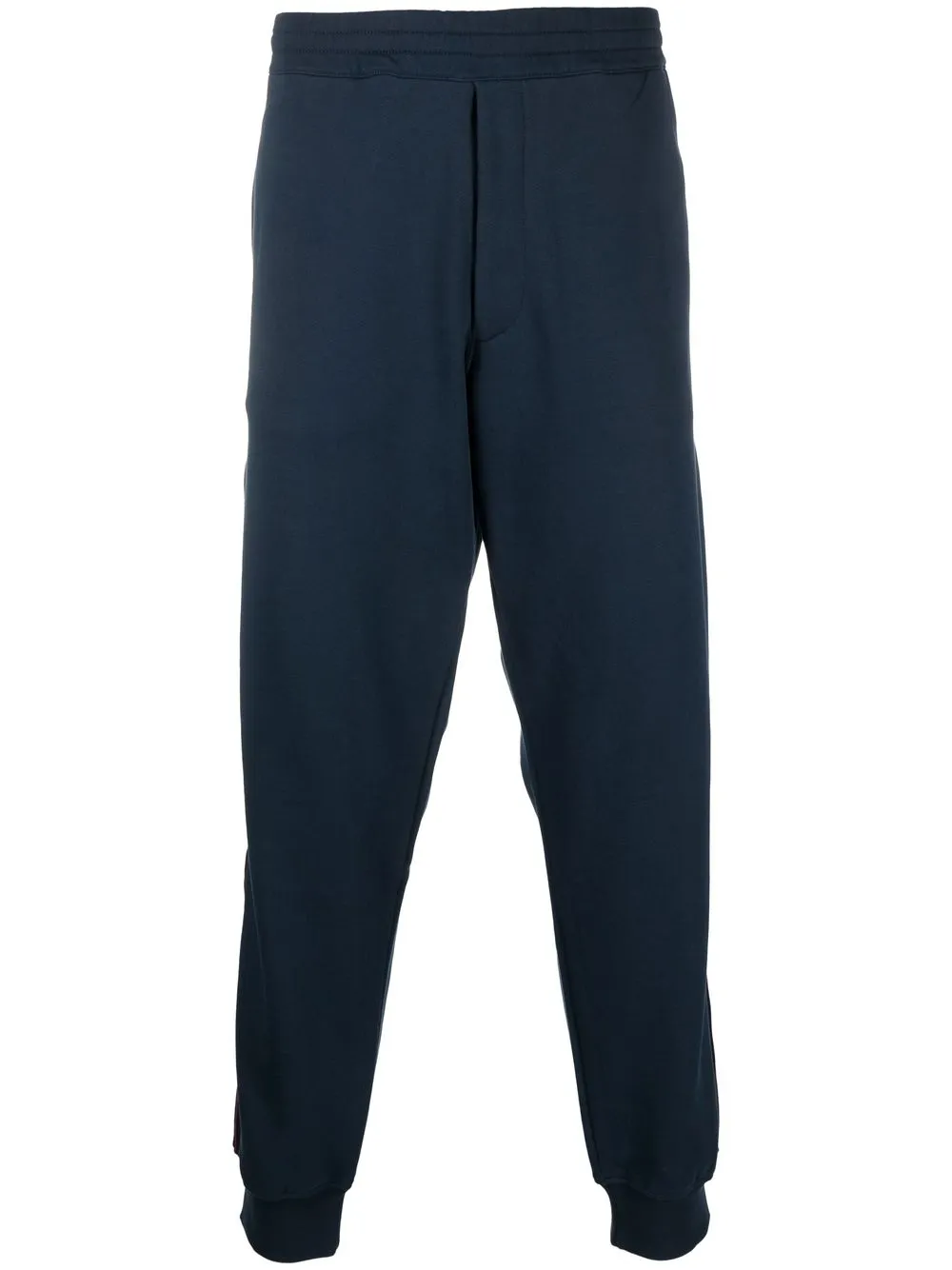 Shop Alexander Mcqueen Logo-trim Track Pants In Blue