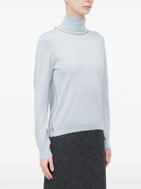 Maison Margiela Work-In-Progress ハイネック プルオーバー | ブルー  