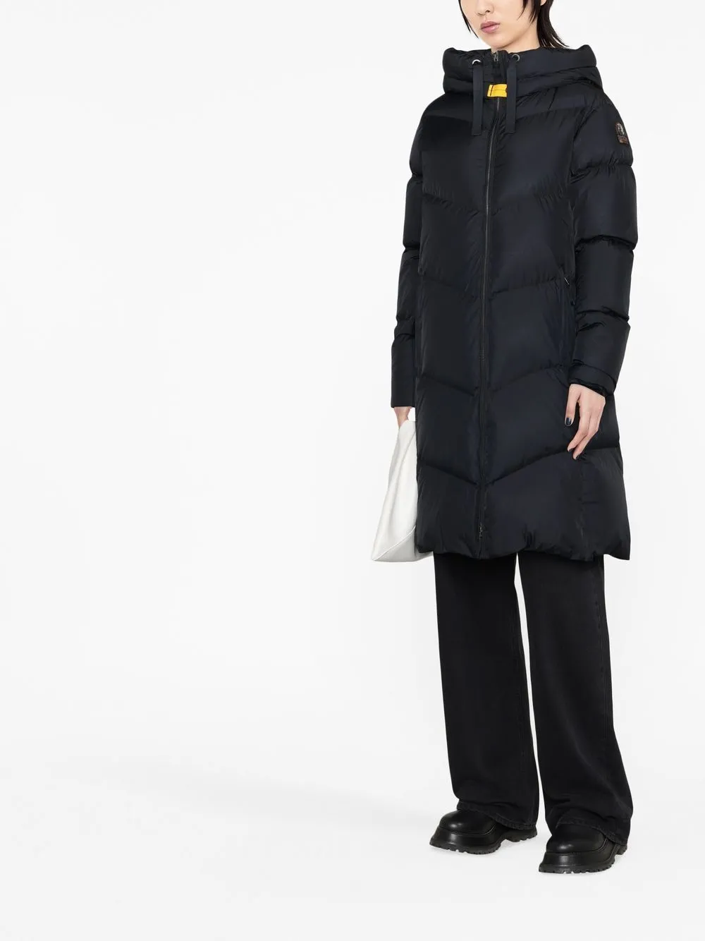 hooded down coat