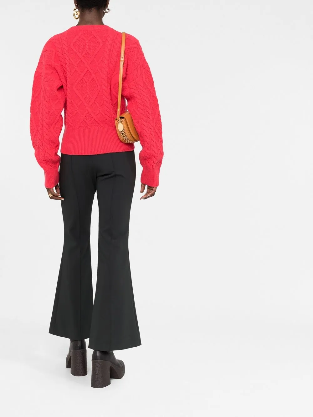 Cheap Stella McCartney Aran-knit cropped jumper Women