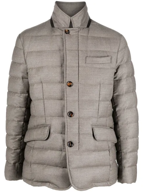 Moorer round neck padded jacket