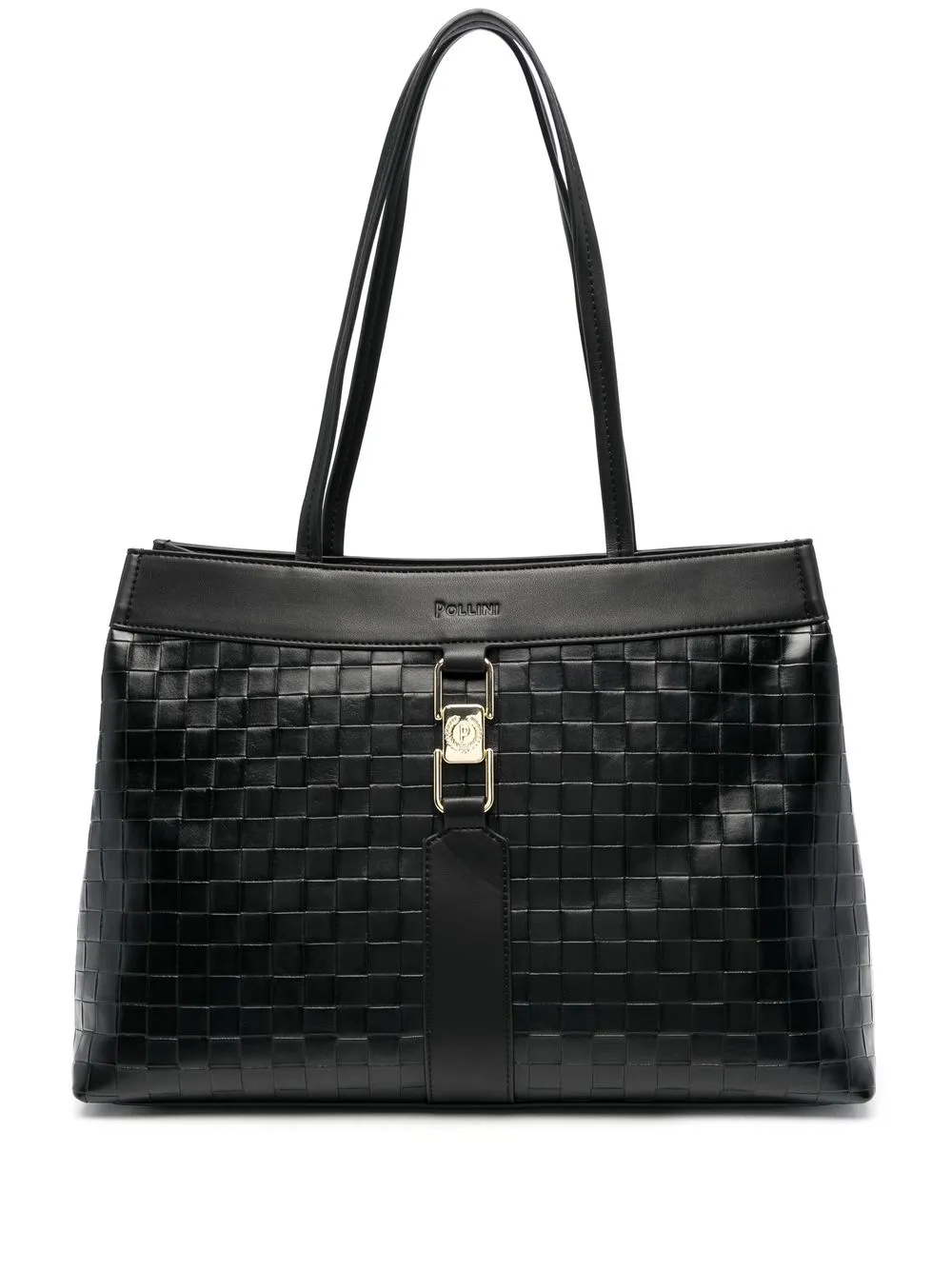 

Pollini interwoven-detail shoulder bag - Black