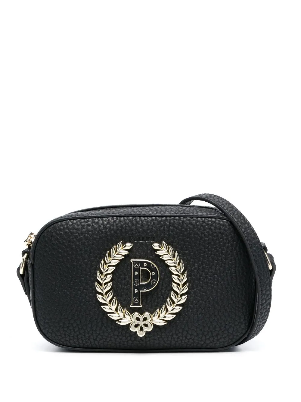 

Pollini logo-plaque detail crossbody bag - Black