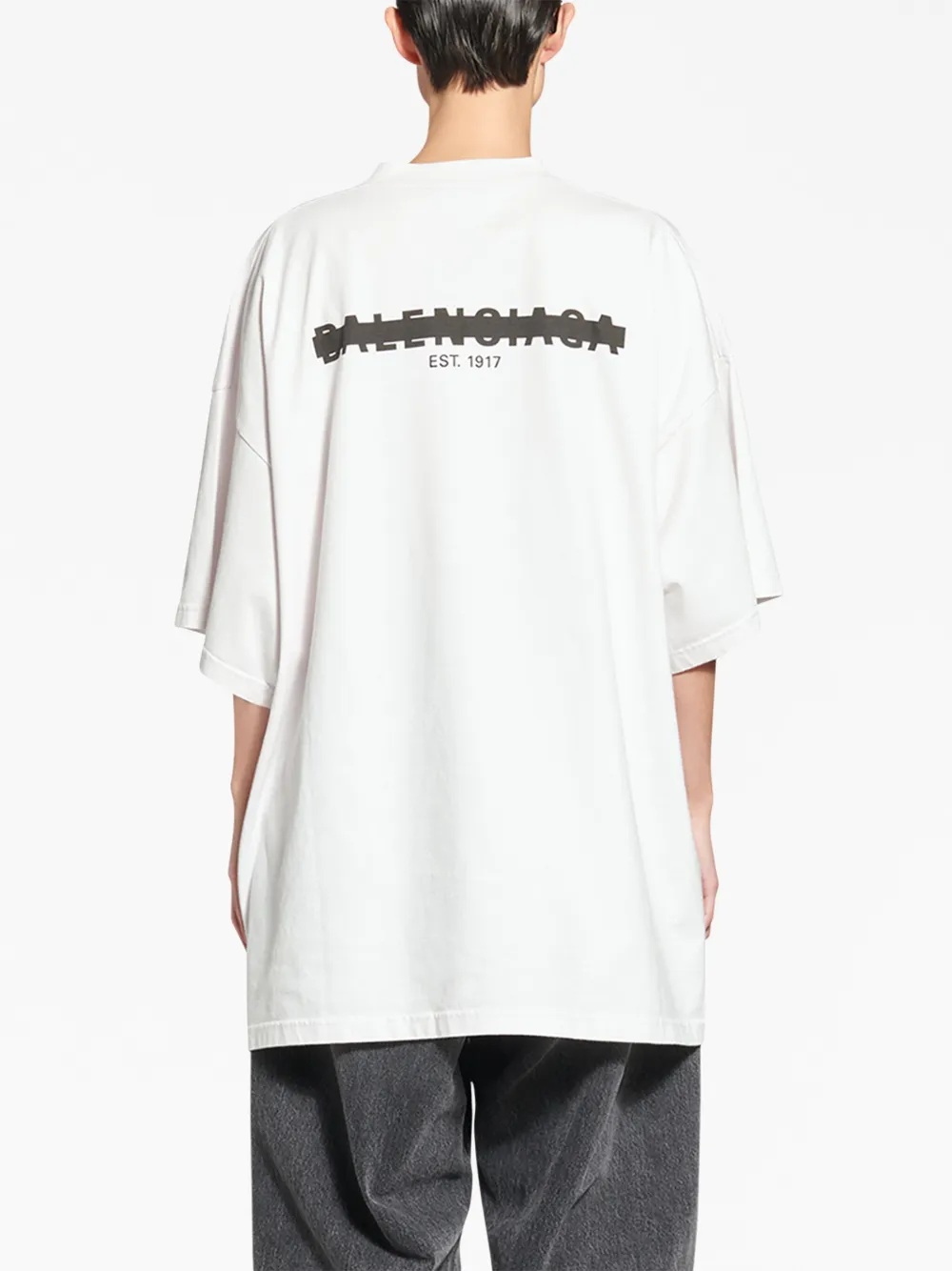 Balenciaga Strike 1917 Logo Oversize T-shirt - Farfetch