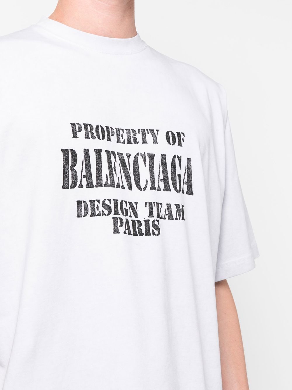 Balenciaga Property logo-print T-shirt - Farfetch