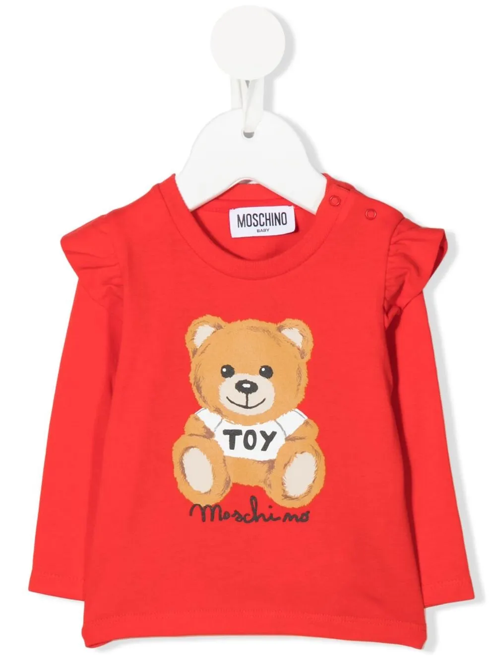 

Moschino Kids playera con estampado Teddy Bear - Rojo