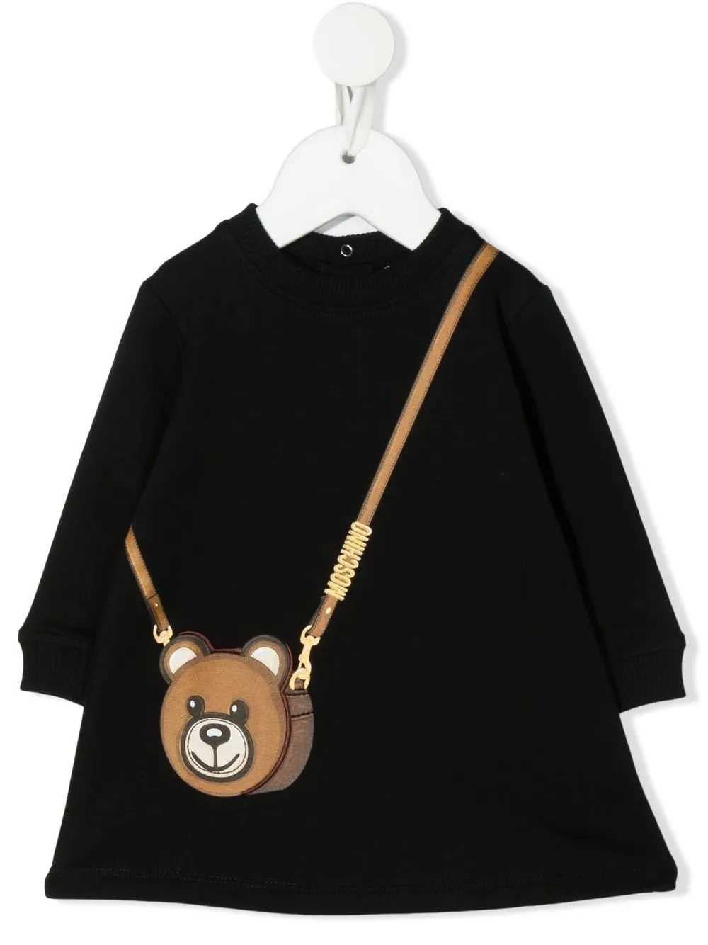 

Moschino Kids vestido Teddy Bear con bolsa estampado - Negro