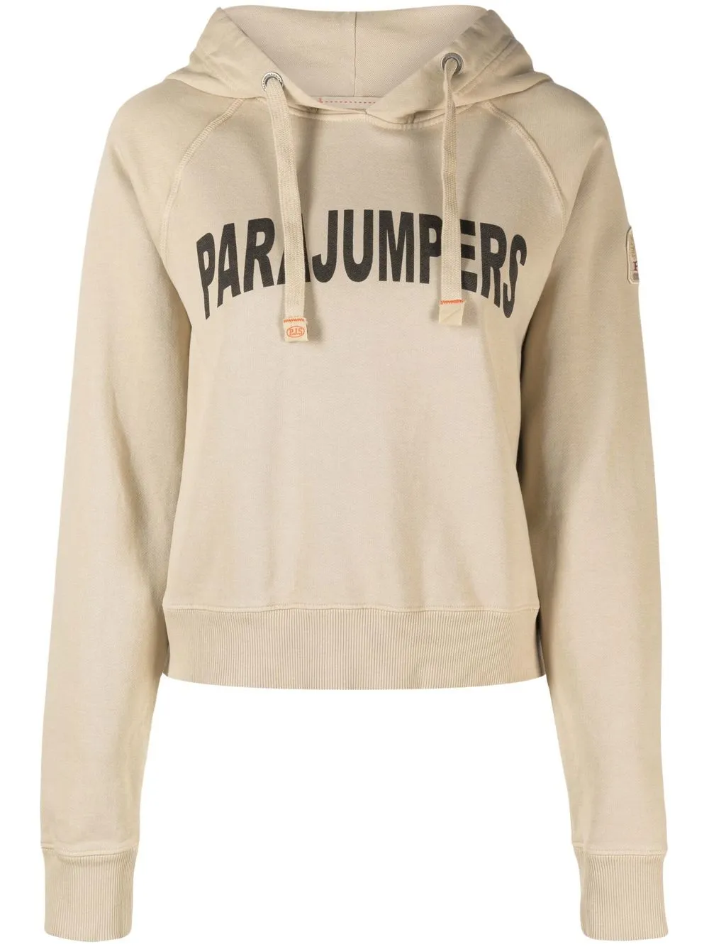 

Parajumpers logo-print cotton hoodie - Neutrals