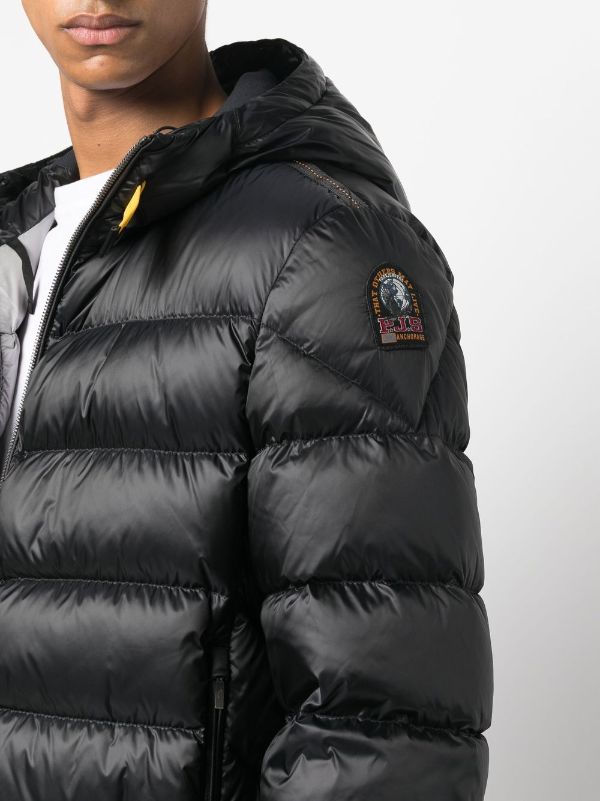 Pharrell padded puffer jacket Farfetch Men Clothing Jackets Puffer Jackets Black 