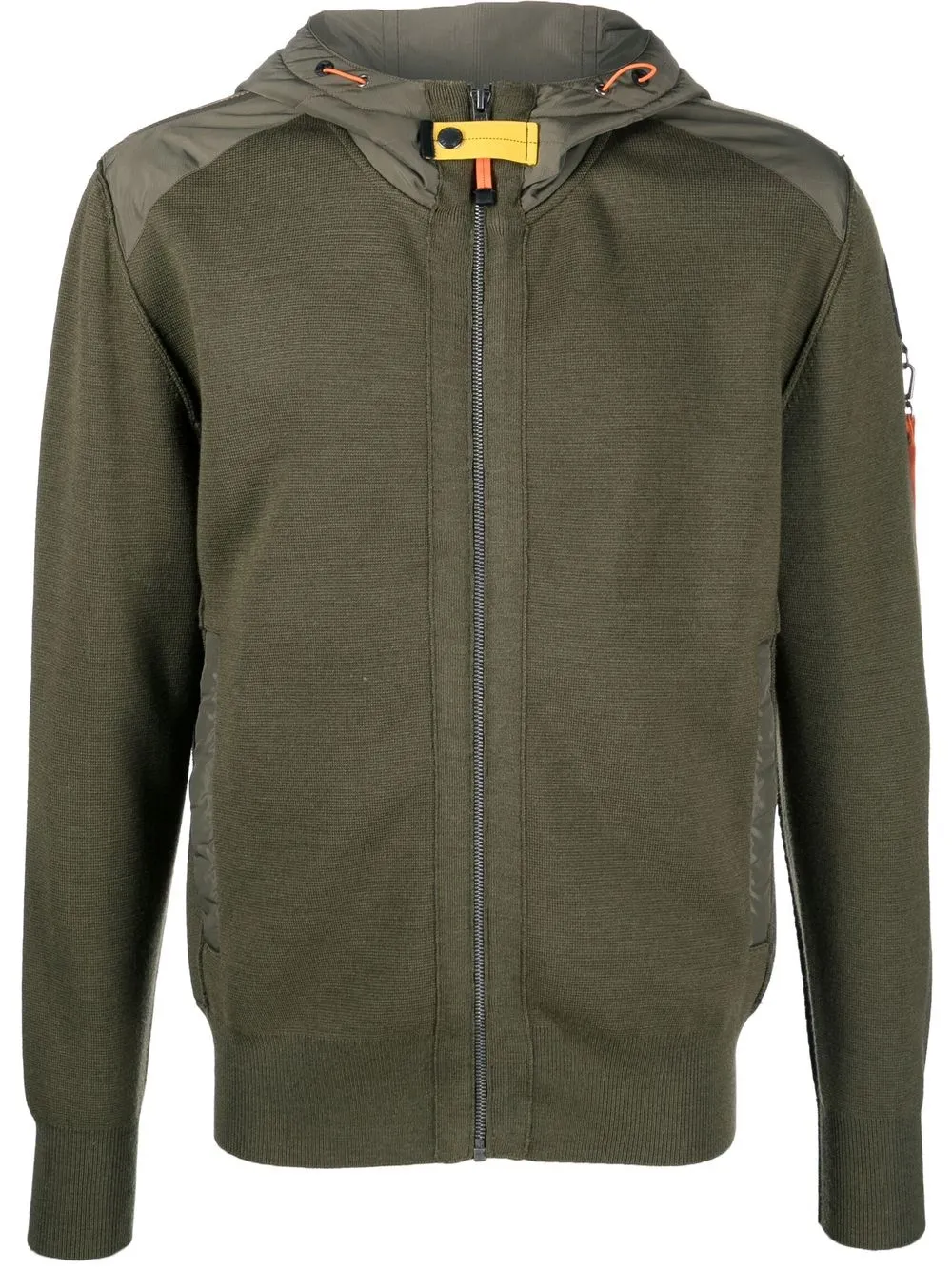 

Parajumpers hoodie con cierre y parche del logo - Verde