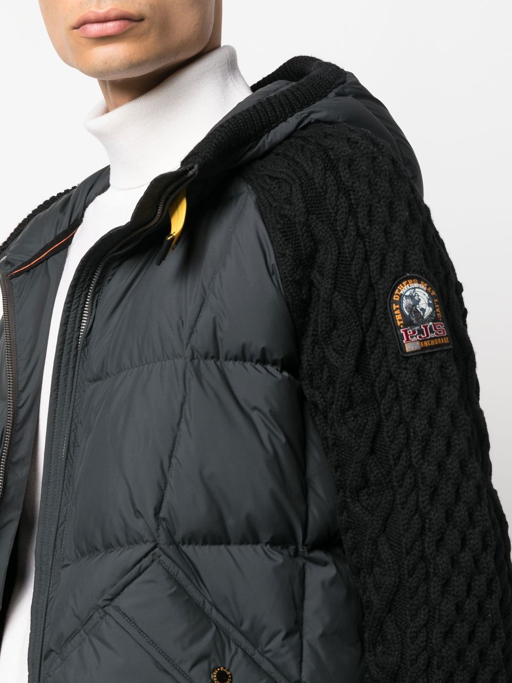 Parajumpers Cable-Knit Quilted Puffer Jacket