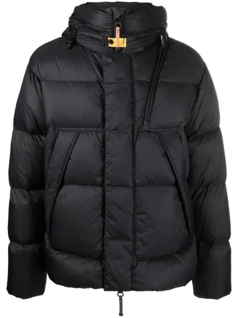 padded hooded down jacket