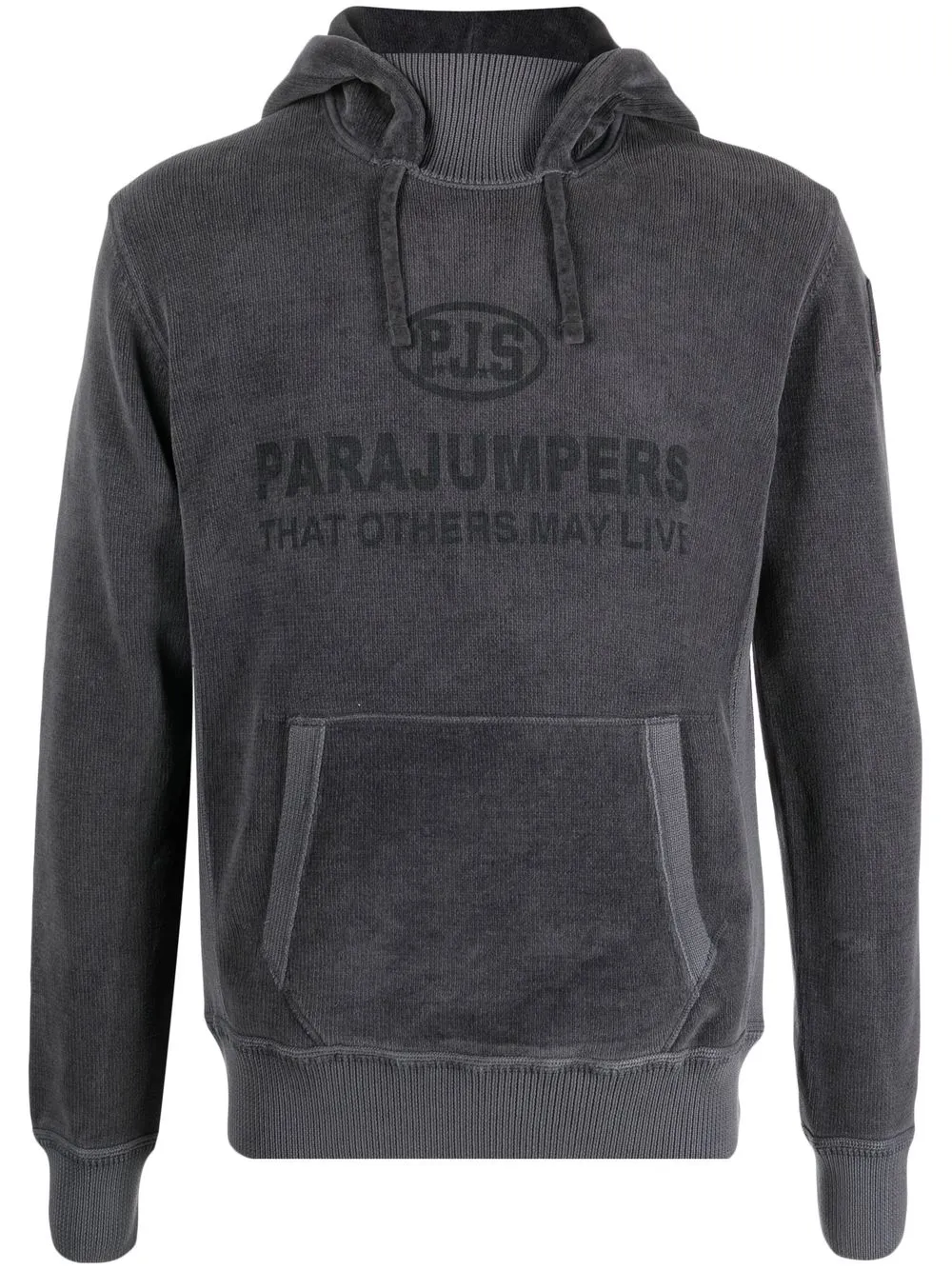 

Parajumpers hoodie con logo estampado - Gris