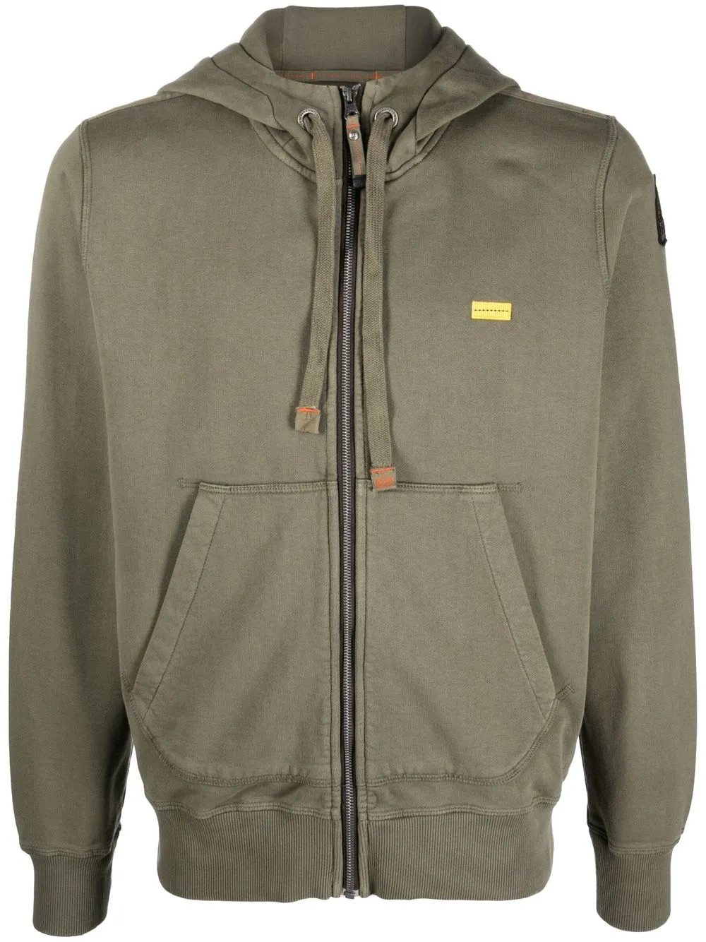 

Parajumpers hoodie con cierre y parche del logo - Verde