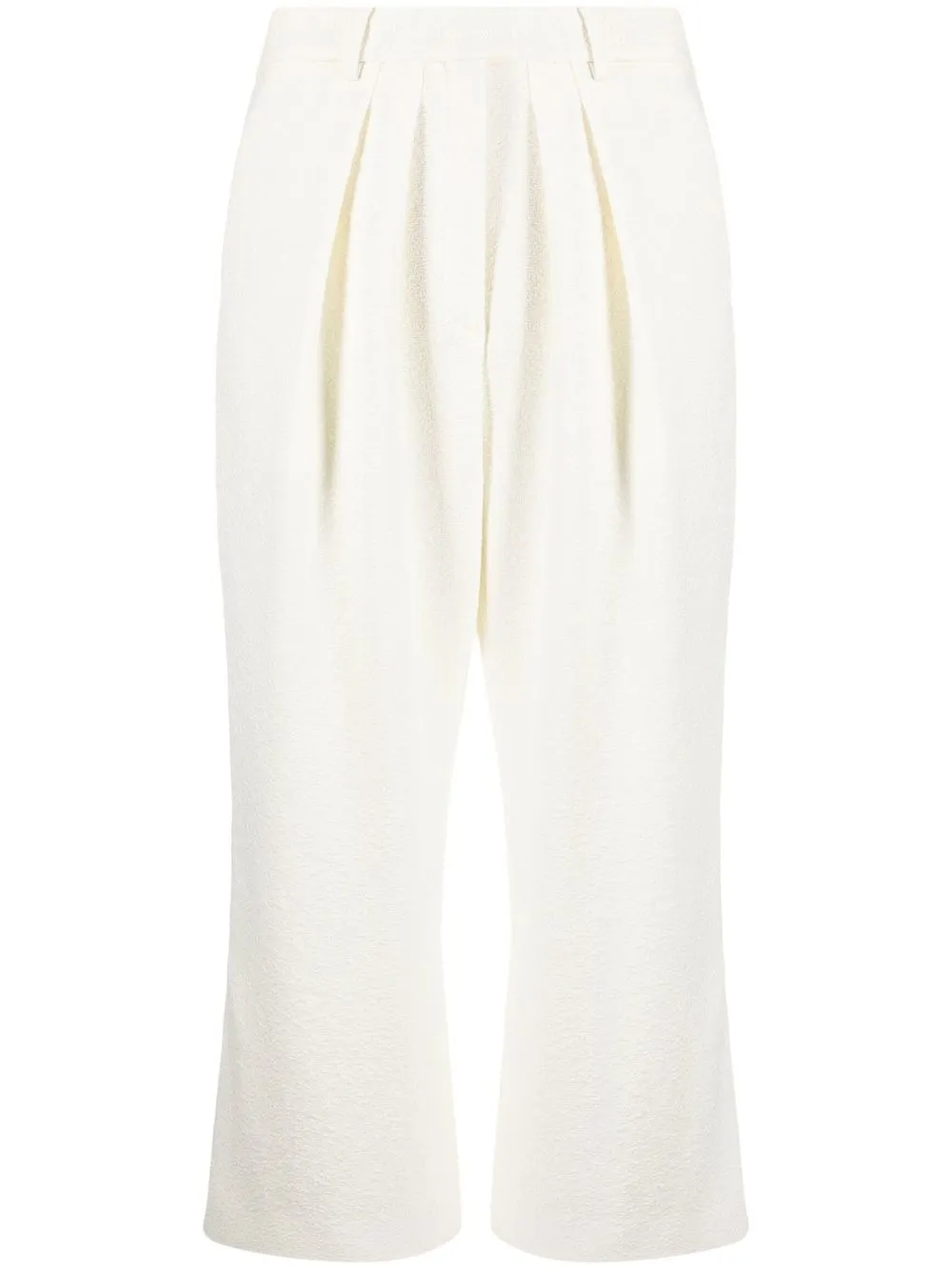 

Rochas pantalones capri anchos - Blanco